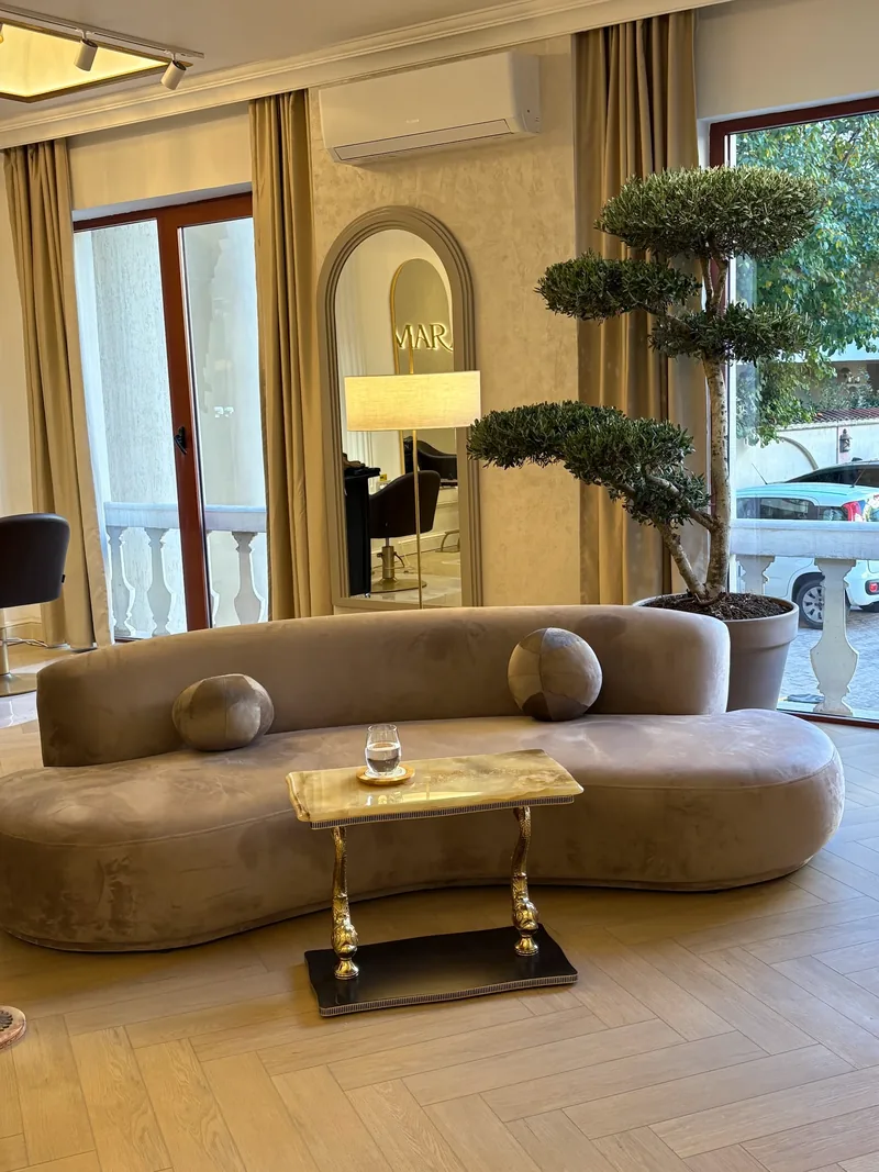 Zona de așteptare din salon